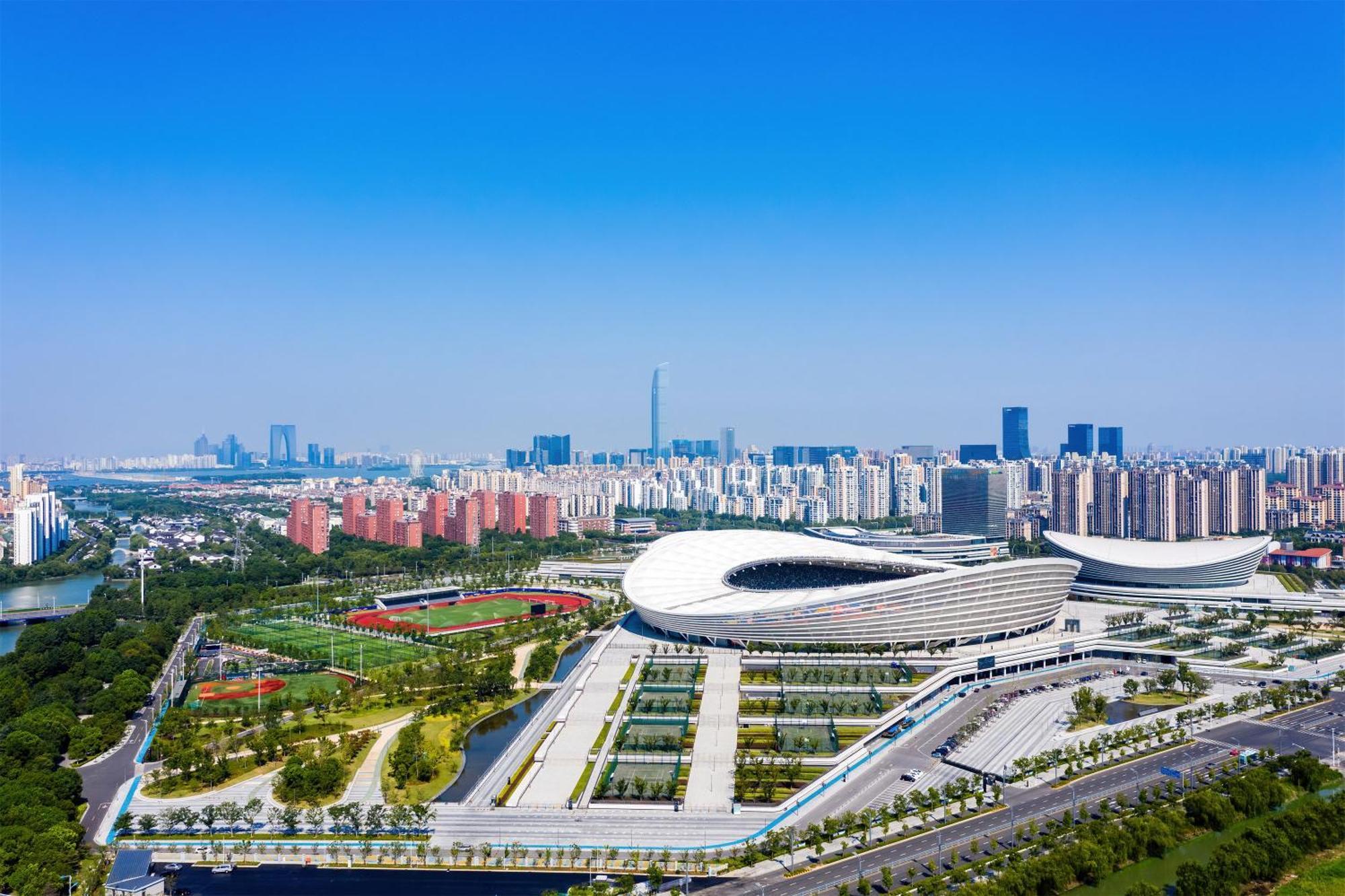 Crowne Plaza Suzhou By Ihg Hotel Exterior photo